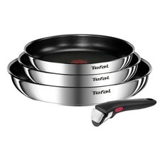 Tefal Ingenio Lot 4pcs Poêles 22/24/28cm + Poignée Amovible Antiadhésif L897S404
