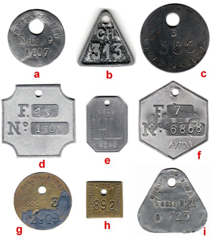Lot jetons mineur - de, 9