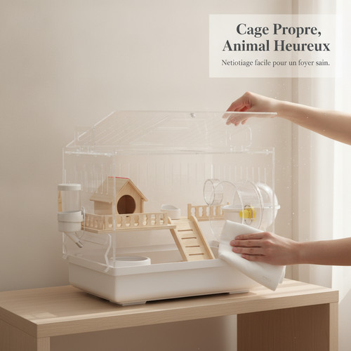 Cage hamster transparente - cage,