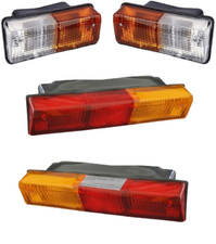 Ensemble combiné de 4 feux avant et arrière adaptés au tracteur MF IH Fiat Fo...