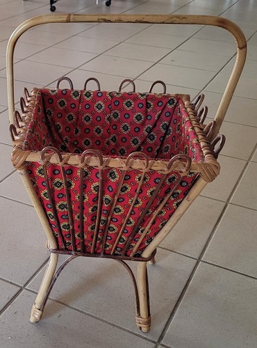 Ancienne travailleuse rotin - travailleuse,