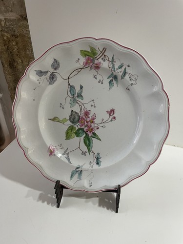 Assiette ancienne plate - assiette,