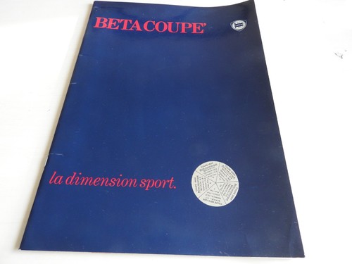 Catalogue lancia beta coupé - catalogue,