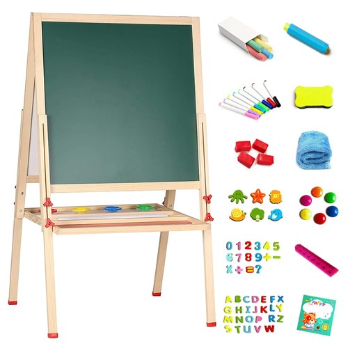 Magnetic board chalk double - board,,