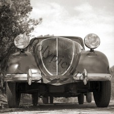 Antique Simca Fiat 5 Car - Repro Antique Photo Print Year 1930
