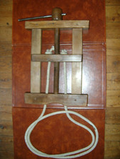 Ancien BATISSOIRE de Tonnelier en Noyer massif du 19éme ( chevillé très bel état