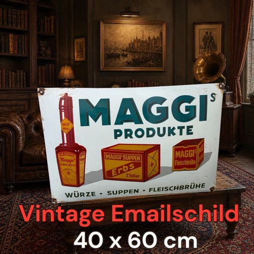Vintage alt maggi plaque - alt,