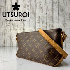LOUIS VUITTON Trotteur Monogram Shoulder Bag M51240 Authentic【Condition:B】