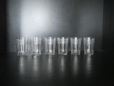 6 anciens verres gobelet