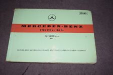 Spare parts list image catalogue Mercedes W 110 Type 190c/DC 08/1962 very good