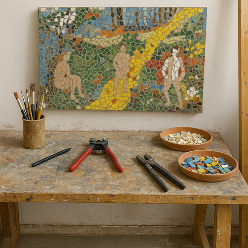 Cadre tableau mosaïque - cadre,