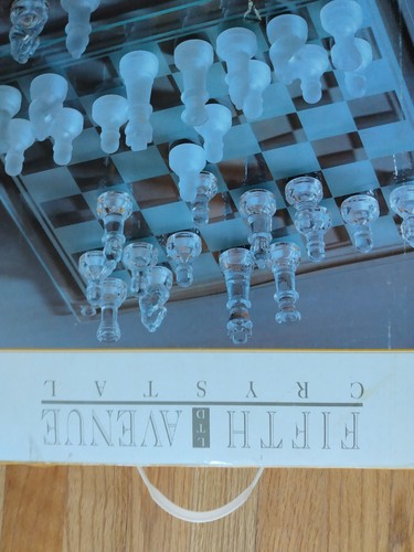 Crystal chess set glass fifth - chess,