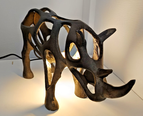 Rare lampe moderniste - lampe,
