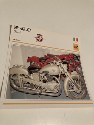 Agusta 250 cm3 1947 - , carte