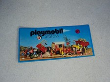 PLAYMOBIL vintage leaflet 13x6 cm année 1977 bon état / western chantier city
