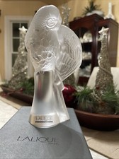 Lalique France Crystal Perruche Parakeet Bird Figurine-New In Original Box- MINT