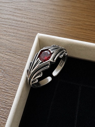 Chevalière bague obsidienne - chevalière,