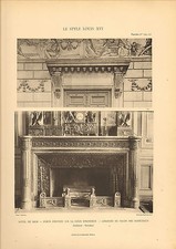 large print 1905 " le style louis xv1 " hotel de salm porte d'entree " rousseau