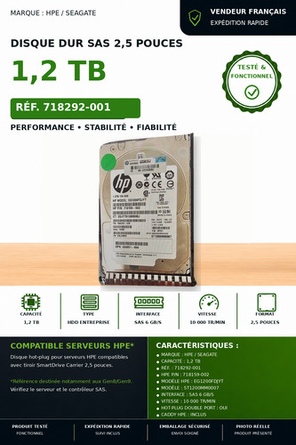 718292 001 1 2tb - hp, 1,2tb