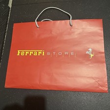 Ferrari Shop Paper Bag Shopping Store Sac Advertisement Prop Souvenir With Tag