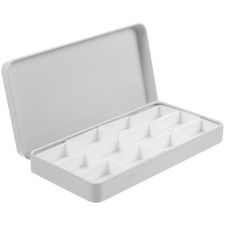  1 ensemble de boîte d'emballage d'aquarelle vide, boîte en fer blanc pour