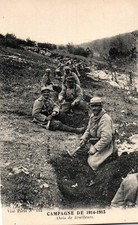 Old postcard Militaria - 1914-1915 campaign - 114. Rifleman Shelters