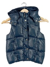 United Colors of Benetton Gilet Matelassé Enfant Bleu Capuche (EU 116)