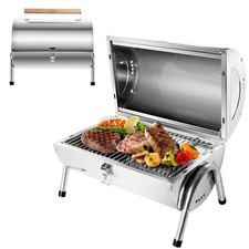 Barbecue Portable 2 en 1 Barbecue à Charbon Inox BBQ Grill Mini Barbecue de T...