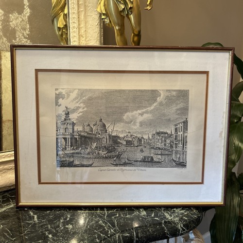 Gravure ancienne scène vie - de,