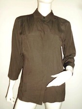 CHEMISIER FEMME FASHION CONCEPT KAKI MANCHE 3/4 POCHE DECORATIF POITRINE T:38/40