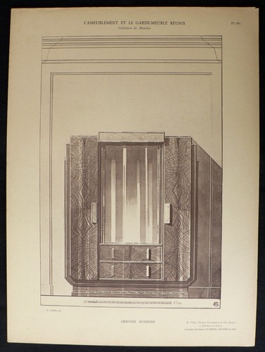 Lithographie art déco léon - -,