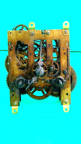 Ancien mouvement horloge - ancien, d'horloge
