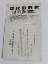 old postcard WW1 German military cartoon 1914 Belgium Liège 