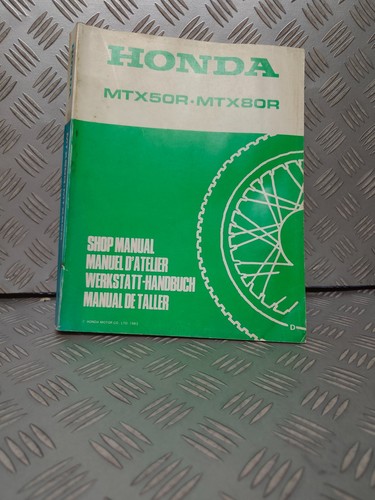 Manuel atelier honda - d'atelier, mtx50r