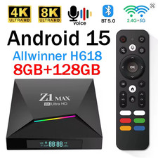📦 Box TV Android 15 IPTV 8GB+128GB WiFi HD 8K AllWINNER Z1 Max TV Quad Core 8
