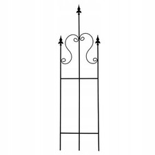 Treillis de jardin métal 150 cm pour roses fleurs rampantes pergola noire