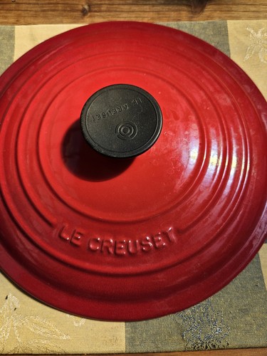 Couvercle creuset rouge - le,