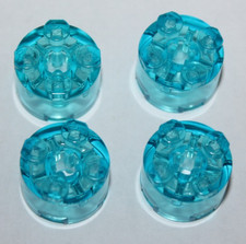 4 x Lego Trans-Light Blue
