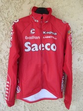 Veste cycliste SAECO CANNONDALE KAPPA rouge giacca felpa jacket M