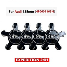 4Centre De Roue Cache Moyeu Audi 135mm Noir A1 2 3 4 5 6 7 8 TT Jante 4F0601165N