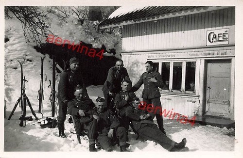 Soldats allemands raquettes - allemands,