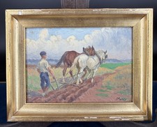 Petit tableau ancien huile sur