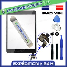 ECRAN VITRE TACTILE iPAD MINI NOIR COMPLÈTE PRÉ ASSEMBLÉES AVEC IC COMPOSANT