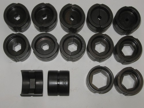 Hydraulic wire crimper dies - u,