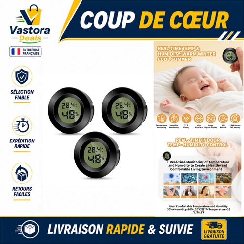 Hygromètre thermomètre - 3x,