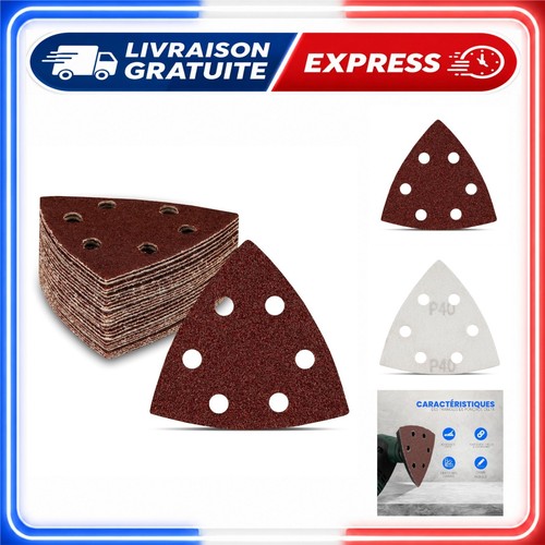 Feuilles abrasives triangle - 50,