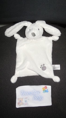 Doudou plat lapin blanc - doudou, une