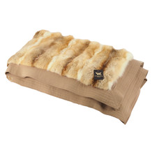 Couverture fourrure et laine