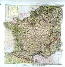 France 1944 RAF Escape Scarf, Para, Pilot, Commando Reissue WW2 Map
