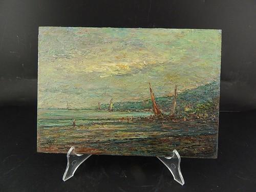 Marine peinture huile sur bois - marine,